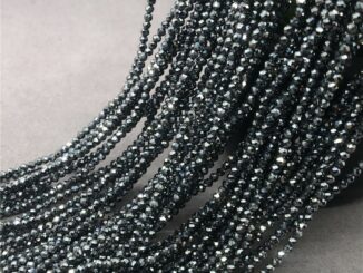 2/3 / 4mm Teranertz ลูกปัดขนาดเล็กหินธรรมชาติเหลี่ยมเพชรพลอยตัดส่องแสงอัญมณี DIY