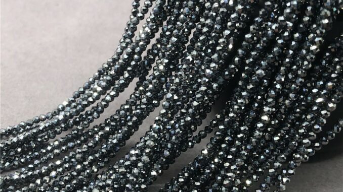 2/3 / 4mm Teranertz ลูกปัดขนาดเล็กหินธรรมชาติเหลี่ยมเพชรพลอยตัดส่องแสงอัญมณี DIY