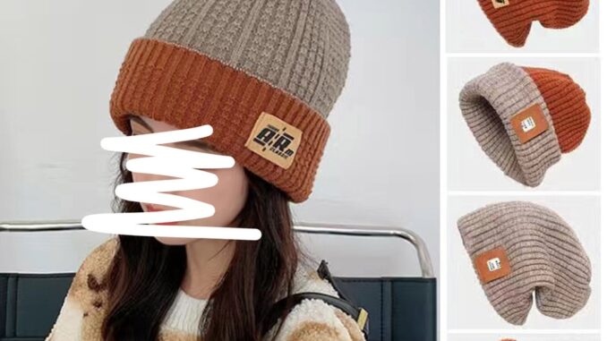 Lovito หมวกไหมผู้หญิง ใส่ได้ 4 สไตล์ เย็บแต่งแพทช์ สีเรียบ สไตล์ลำลอง LFA11178