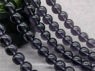 Purple Quartz Crystal Beads สีม่วงควอตซ์คริสตัลลูกปัด 4-12 มิลลิเมตร Diy สำหรับเครื่องประดับสร้อยข้อมือที่ทำด้วยมือ