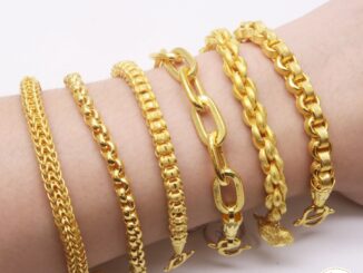 ข้อมือ 1 บาท รวมลายคลาสสิค ทองคำแท้ 96.5% ขายและจำนำได้ มีใบรับประกันทอง เลือกลายและความยาวได้ [ผ่อน0%ผ่านบัตรเครดิต]