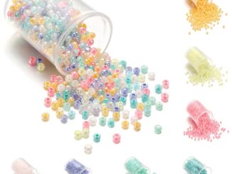 YongForYou  ลูกปัด สีสันพาสเทล สำหรับทำเครื่องประดับ DIY ขนาด 2-4 มม. หนัก 10-28 กรัม