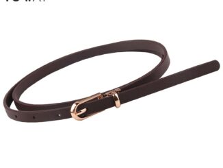 TOWAY-เข็มขัดหนังพียู เข็มขัดแฟชั่น ใส่ไปทำงานก็ได้ รุ่น KP-648 พร้อมส่งจากไทย