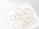 17KM Vintage Gold Sliver Ring Set Simple Fashion Finger Rings Women Wedding Jewelry Accessories Gift