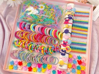 YEEZII 1221pcs/set Baby Kids Colorful Cute Hair Tie Hair Clip Set Flower Crown Hairpin Elastic Rubber Band Fashion Hair Accessories