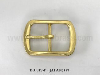 ฺBR019-F Japan หัวเข็มขัดทองเหลือง แบบ F ทรงญี่ปุ่น ขนาด 38 มิล หรือ 1.5 นิ้ว leatherbrass ** ราคาต่อชิิ้น**