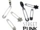 street punk style ต่างหูเข็มกลัด สแตนเลสแท้