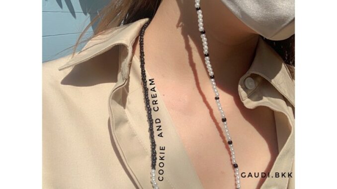 พร้อมส่ง 55-. Cookie and Cream Collection สายคล้องแมสหรือแว่น 2in1