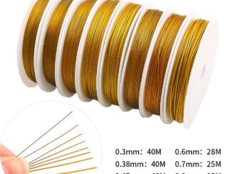 0.3/0.38/0.45/0.5/0.6/0.7/0.8/1mm Resistant Strong Line Stainless Steel Wire Tiger Tail Beading Wire For Jewelry Making Findings