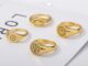 MXMUSTY Exaggeration Finger Rings Punk Sun Aesthetic Rings Eye Gift Accessories Face For Men Women Vintage Fashion Jewelry