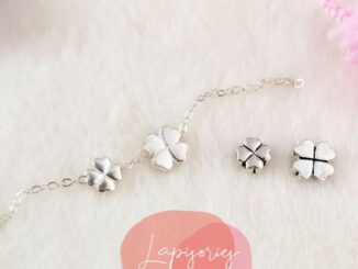 ชาร์มเงินแท้925 โครเวอร์ ใบสี่แฉก นำพาความสุขสมหวัง ตัวตกแต่งกำไล DIY ตัวคั่นหิน จี้ห้อยคอ จี้ห้อยกำไล
