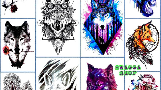 แทททู 4ใบ99บาท หมาป่า หมาจิ้งจอก รอยสักชั่วคราว tattoo แทททู 4ใบ99บาท หมาป่า หมาจิ้งจอก รอยสักชั่วคราว tattoo