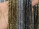 เฮมาไทต์ Hematite ไพไรต์ Pyrite ทรงล้อรถ เจีย 4 มิล เส้นยาว