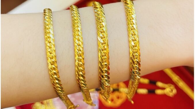 KMDGold สร้อยข้อมือทองแท้96.5% 2สลึง สินค้าขายได้จำนำได้ พร้อมใบรับประกัน