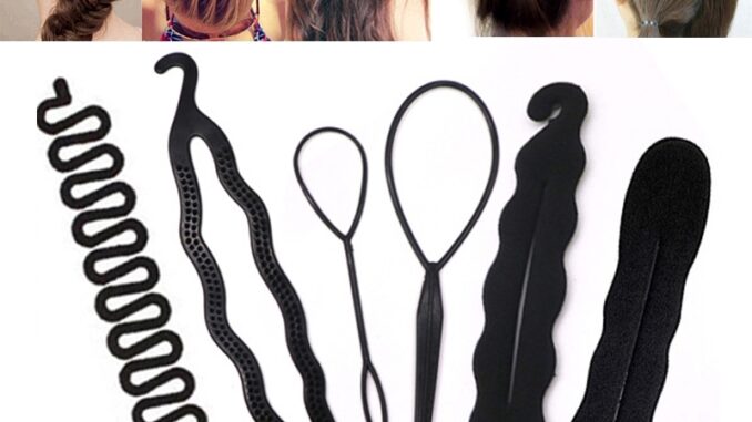 Magic Hair Styling Accessories Hair Clip DIY Hair Braiding Braider Tool Set Twist Bun Barrette Elastic for Women Headband