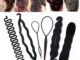 Magic Hair Styling Accessories Hair Clip DIY Hair Braiding Braider Tool Set Twist Bun Barrette Elastic for Women Headband