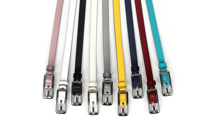 Louis Montini (Nikita) เข็มขัดผู้หญิง Women Belt เข็มขัดพียู MPU12