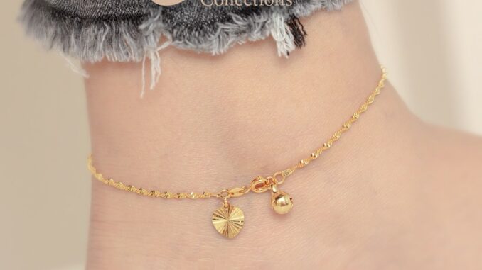 พร้อมส่ง!! สร้อยข้อเท้า รวมลาย สไตล์เกาหลี ไทเทเนียม ไม่ลอก ไม่ดำ ใส่อาบนำ้ได้