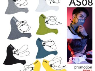 รุ่นAS08 (ปิดคลุมถึงคอ กันuv)ผ้าปิดจมูก หน้ากากผ้ากันฝุ่น (แบบซักได้) แฟชั่น Awesome