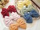CICI Korea INS Three-layer Big Bow Steel Clip Pure Color Gentle Elegant Women Girls Gift