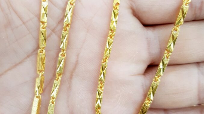 สร้อยคอ 1บาท 24นิ้ว ลายก้านไม้ขีด-ปล้องอ้อยตัดลาย แถมฟรี 1.ตลับใส่ทอง 2.ตะขอสำรอง ทองโคลนนิ่งเหมือนแท้ สร้อยคอ 1บาท 24นิ้ว ลายก้านไม้ขีด-ปล้องอ้อยตัดลาย แถมฟรี 1.ตลับใส่ทอง 2.ตะขอสำรอง ทองโคลนนิ่งเหมือนแท้