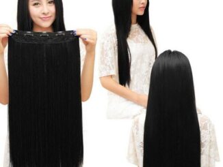 แฮร์พีช hairpiece เเฮร์พีชตรง ยาว45-60cm สระได้หนีบได้ ทนความร้อน180องศา สินค้า150-180กรัม