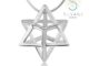 Suvani Jewelry - เงินแท้ 92.5% จี้ดาว เมอร์คาบา ( Merkaba ) พร้อมสร้อยคอเงินแท้ ยาว 18 นิ้ว