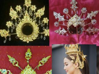 Cat ช้องหลังสวย ๆ สำหรับรวบผม เครื่องประดับชุดไทย