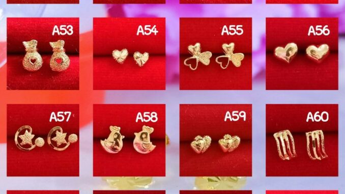 ต่างหูหุ้มทองแท้ 100% ปลีก-ส่ง พร้อมตลับทอง ต่างหูหุ้มทองแท้ 100% ปลีก-ส่ง พร้อมตลับทอง