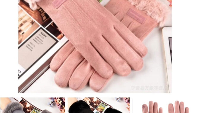 พร้อมส่ง (รุ่น 2) ถุงมือกันหนาว บุขนนุ่ม (ทัสกรีนได้)
