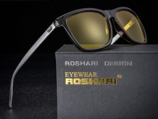 Roshari A38 แว่นตากันแดด เลนส์โพลาไรซ์ วิสัยทัศน์กลางคืน HD สําหรับผู้ชาย ผู้หญิง