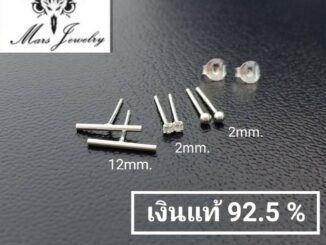 (silver 925) ต่างหูเงินแท้ (ราคาต่อ 1คู่)