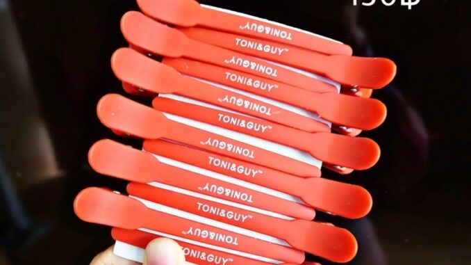 กิ๊ฟโทนี่ สีดำ และ แดง กิ๊ฟแบ่งผม กิ๊บ กิ๊บแบ่งผม clip พลาสติก 12 ตัว