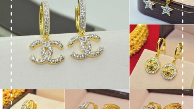 ต่างหูหุ้มทอง24k เพชรCZ (ไม่แพ้ ไม่ลอก ไม่ดำ) ต่างหูหุ้มทอง24k เพชรCZ (ไม่แพ้ ไม่ลอก ไม่ดำ)