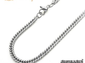 555jewelry สร้อยคอโซ่ ลาย Daimond Cut Curb ดีไซน์ Unisex รุ่น MNC-C097 - สร้อยสแตนเลส สร้อยคอผู้ชาย สร้อยคอผู้หญิง
