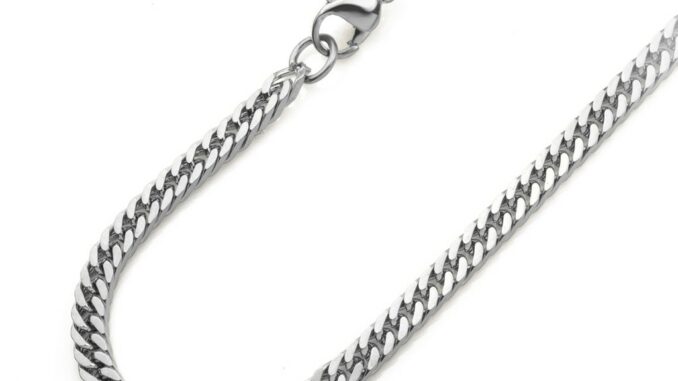 555jewelry สร้อยคอโซ่ ลาย Daimond Cut Curb ดีไซน์ Unisex รุ่น MNC-C097 - สร้อยสแตนเลส สร้อยคอผู้ชาย สร้อยคอผู้หญิง