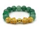 PIXIU กำไลปี่เซียะคู่เรียกทรัพย์ โทนเกล็ดมังกรเขียว ขนาด 12 มม. by siamonlineshop