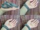 กำไลข้อมือ ลายดอกไม้ มีตัวล็อคสวมใส่ได้ง่าย สินค้ามีพร้อมส่ง