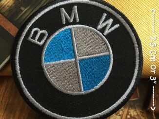 BMW บีเอ็ม ตัวรีดติดเสื้อ อาร์มรีด อาร์มปัก ตกแต่งเสื้อผ้า หมวก กระเป๋า แจ๊คเก็ตยีนส์ Racing Embroidered Iron on Patch