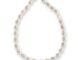 ลูกปัดมุกแท้ (Pearl) ลักษณะเม็ดทรงไดมอนด์ (Diamond) ขนาด 8x13 mm - (LZ-0296 สีขาว)