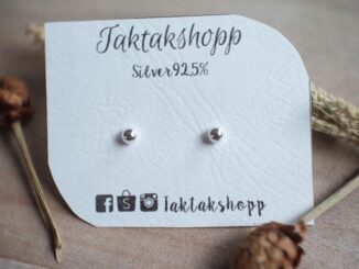 Earring silver 4 mm เงินแท้แพ้ง่ายใส่ได้