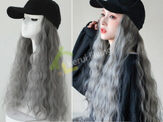 วิกผมหยัก หมวกวิก วิกผมลอนยาว ผมปลอม ผมปลอมลอนยาว Wig cap หมวกวิกแฟชั่น แฮร์พีช สวมใส่ง่าย