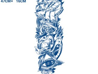 แทททู SAI MAGIC TATTOO 47CM×16CM รอยสักอยู่ได้นาน 2 สัปดาห์ รอยสักมายากล แทททูรอยสักกันน้ำ รอยสักชั่วคราว รอยสัก 004