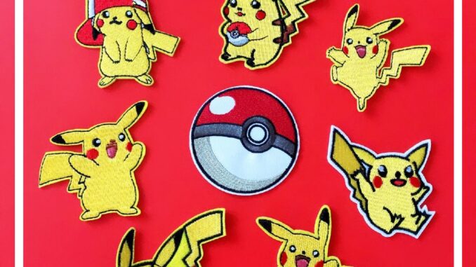 ☸ Anime：Pokemon Go - Pikachu Patch ☸ 1Pc Diy Sew on Iron on Badges Patches