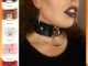 OneWorld@ O Ring Pendant Collar Faux Leather โชเกอร์  Punk Necklace