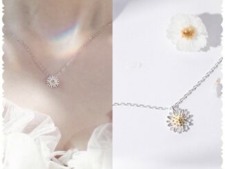 สร้อยคอจี้ดอกเดซี่สวยน่ารักผุดๆ(พร้อมส่ง)