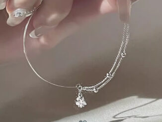 MeeningBrand ❥ สร้อยข้อมือเงิน CRYSTAL STAR  [01-0065]