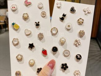 10 ชิ้น เข็มกลัด หัวเข็มขัด มุก กระดุมคอ หมุด กระดุมข้อมือ ผู้หญิง