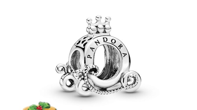 ส่งฟรี PANDORA Charm Shining Crown Carriage String Decoration Simple Design Bracelet Fashion สร้อยข้อมือ เครื่องประดับ พร้อมส่ง แท