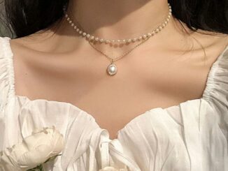 สร้อยคอพร้อมจี้ไข่มุกคู่ Niche Super Fairy